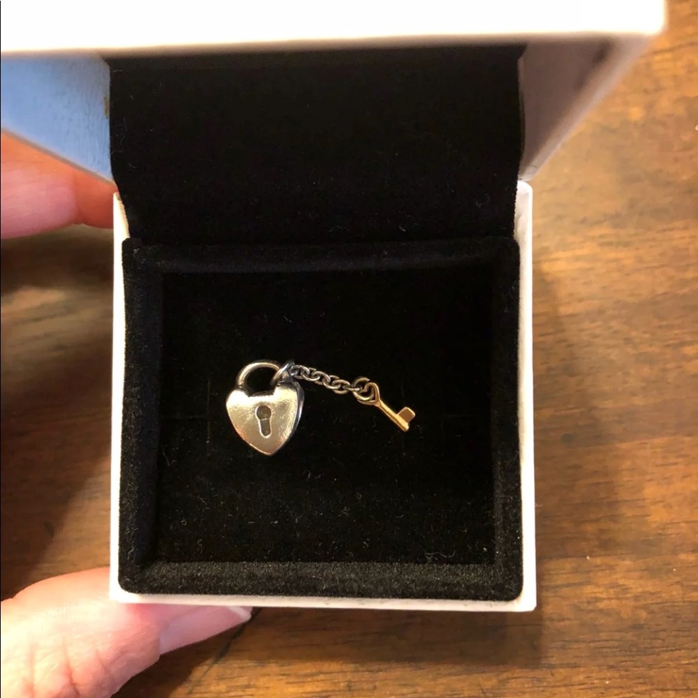 Authentic Pandora 14k Gold Key to My Heart